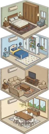 4 Rooms